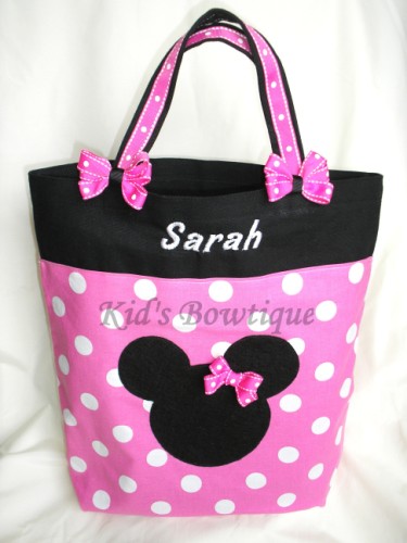 minnie mouse canvas tote bag